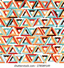 Abstract seamless geometric pattern vector illustration