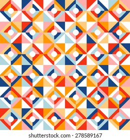 Abstract seamless geometric pattern vector illustration