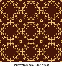 Abstract seamless geometric pattern. Vector illustration. Pattern of geometric and floral elements. Image of repeating and alternating constituent elements. Decorative oriental  ornament