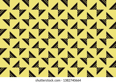abstract seamless geometric pattern. Yellow color. for wallpapers, web page background, surface textures, Image for advertising booklets, banners. Vector illustration