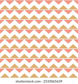 Abstract seamless geometric pattern. Seamless zig zag pattern background. Two-color ornament.