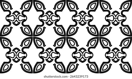 Abstract Seamless geometric patterns, random symbols textures, Japanese seamless pattern, Simple vector graphics.