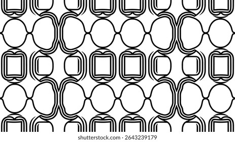 Abstract Seamless geometric patterns, random symbols textures, Japanese seamless pattern, Simple vector graphics.