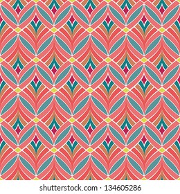 Abstract seamless geometric pattern.Vector illustration. Vintage