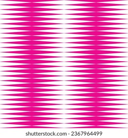 abstract seamless geometric pink horizontal pointed line pattern art.