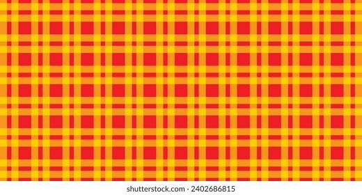 abstract seamless geometric red yellow plaid line pattern vector.