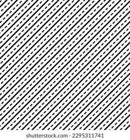 abstract seamless geometric repeat dash line black pattern.