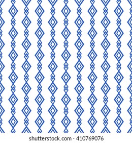 Abstract Seamless geometric repeating striped pattern with rhombus, Vector illustration