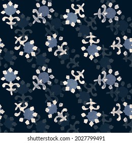 Abstract seamless  geometric shibori fabric effect print  pattern background design