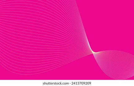 abstrakte nahtlose geometrische dünne Wellenlinie mit rosa.