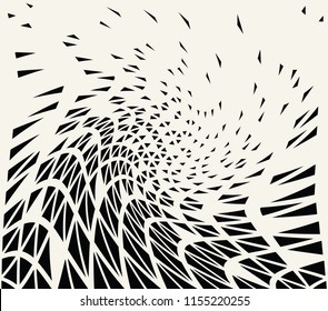 abstract seamless geometric triangle pattern vector background