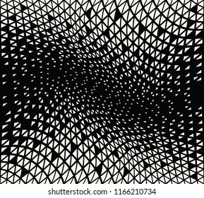 abstract seamless geometric triangle pattern vector background