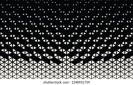 abstract seamless geometric triangle pattern vector background