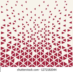 abstract seamless geometric triangle pattern vector background