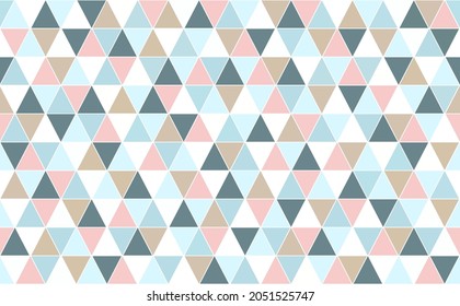 Abstract seamless geometric triangle pattern background. Modern simple geometric shape texture creative design. Suit for printing, wrapping paper, wallpaper, fabric, textile, scrapbook