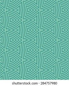 Abstract Seamless Geometric Triangle Pattern Of Caribbean Green Color