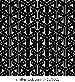 Abstract Seamless Geometric Y Grid Pattern