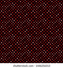 Abstract seamless geometrical dot pattern background - red vector design from dots
