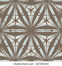 Abstract seamless geometrical hand-drawn pattern. Zentangl. Triangles. Doodle.
