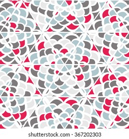 Abstract seamless geometrical hand-drawn pattern. Zentangl. Triangles. Doodle.