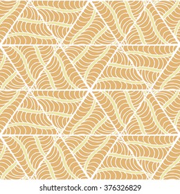 Abstract seamless geometrical hand-drawn pattern. Zentangl. Triangles. Doodle.