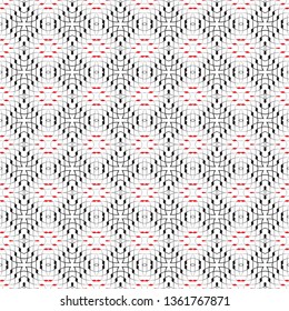 Abstract seamless geometrical pattern. The connected thin lines, rhombuses in the form of a grid. Vector graphic ornament.