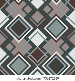 Abstract Seamless Geometrical Pattern with Rhombus. Vector illustration