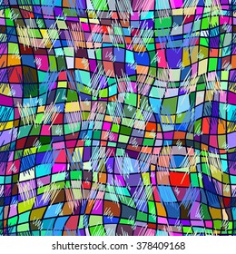Abstract seamless geometrical pattern, vector.