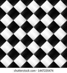 Abstract seamless geometrical ring pattern background - black and white vector design from rings
