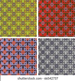 Abstract seamless geometrical vector background