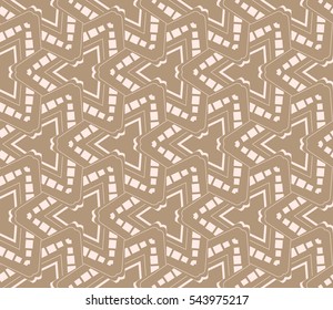 abstract seamless geometries pattern. Beige color. for wallpaper. design page fill. Vector illustration