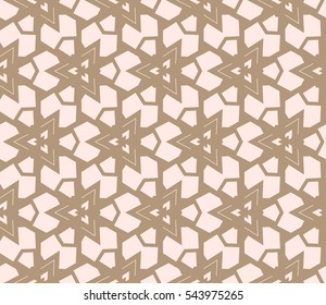 abstract seamless geometries pattern. Beige color. for wallpaper. design page fill. Vector illustration