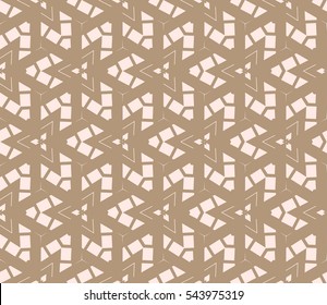 abstract seamless geometries pattern. Beige color. for wallpaper. design page fill. Vector illustration