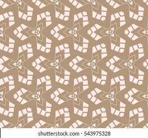 abstract seamless geometries pattern. Beige color. for wallpaper. design page fill. Vector illustration