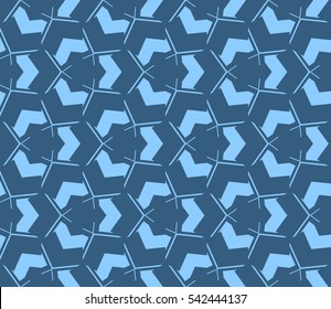 abstract seamless geometries pattern. Blue color. for wallpaper. design page fill. Vector illustration