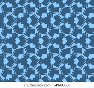 abstract seamless geometries pattern. Blue color. for wallpaper. design page fill. Vector illustration