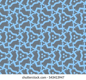 abstract seamless geometries pattern. Blue color. for wallpaper. design page fill. Vector illustration