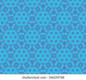 abstract seamless geometries pattern. Blue color. for wallpaper. design page fill. Vector illustration