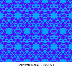 abstract seamless geometries pattern. Blue color. for wallpaper. design page fill. Vector illustration