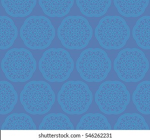 abstract seamless geometries pattern. Blue color. for wallpaper. design page fill. Vector illustration