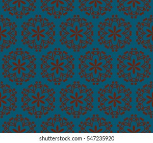 abstract seamless geometries pattern. Blue color. for wallpaper. design page fill. Vector illustration