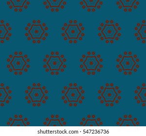 abstract seamless geometries pattern. Blue color. for wallpaper. design page fill. Vector illustration