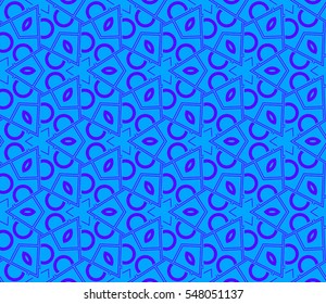 abstract seamless geometries pattern. Blue color. for wallpaper. design page fill. Vector illustration