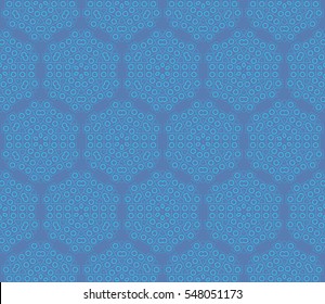 abstract seamless geometries pattern. Blue color. for wallpaper. design page fill. Vector illustration