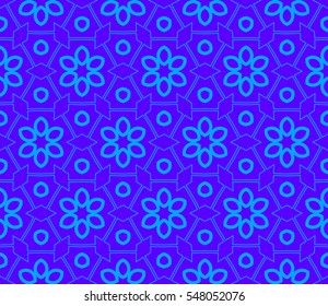 abstract seamless geometries pattern. Blue color. for wallpaper. design page fill. Vector illustration