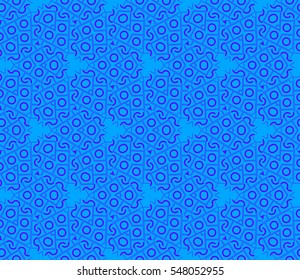 abstract seamless geometries pattern. Blue color. for wallpaper. design page fill. Vector illustration