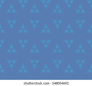 abstract seamless geometries pattern. Blue color. for wallpaper. design page fill. Vector illustration