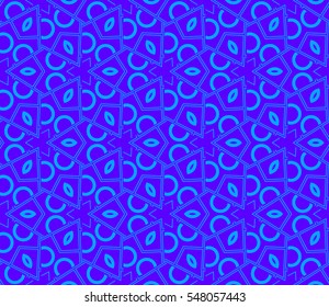 abstract seamless geometries pattern. Blue color. for wallpaper. design page fill. Vector illustration