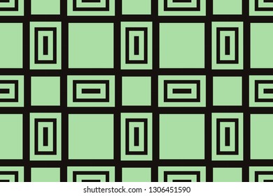 abstract seamless geometries pattern. Green color. for wallpaper. design page fill. Vector illustration.