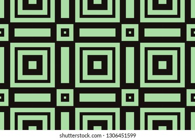 abstract seamless geometries pattern. Green color. for wallpaper. design page fill. Vector illustration.